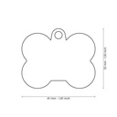 MY FAMILY TAG BONE ALUMINIUM WITH RUBBER