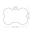 MY FAMILY TAG XL BLACK BONE ALUMINIUM WITH RUBBER