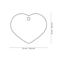 MY FAMILY TAG BIG ALUMINUM HEART BLACK