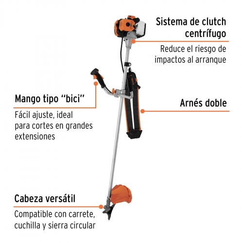 DESMALEZADORA / DESBROZADORA TRUPER DE GASOLINA 52 CC