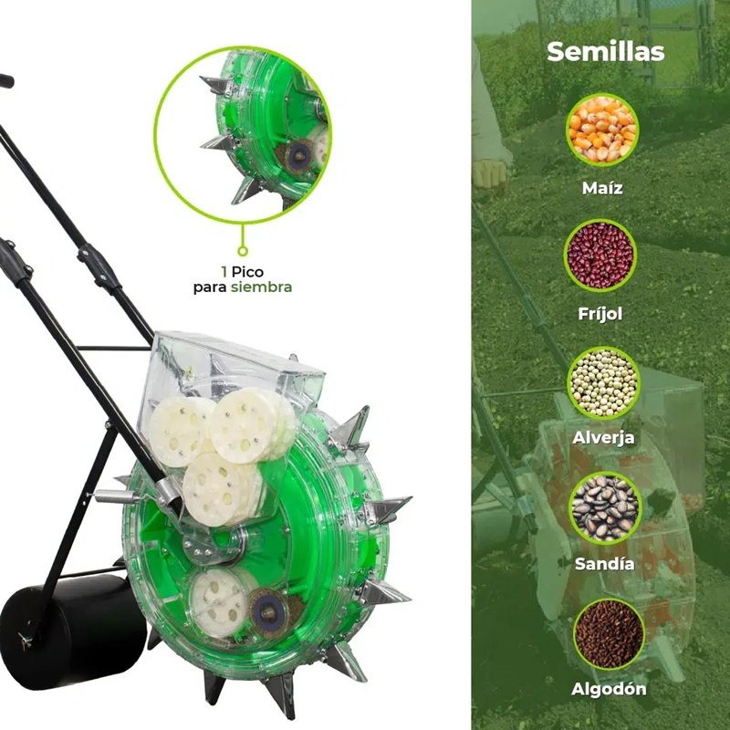 SEMBRADORA MANUAL PARA MAÍZ, FRIJOL, EJOTE, ETC