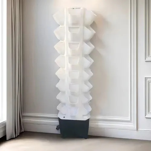 KIT HIDROPONICO COMPLETO VERTICAL 8 NIVELES DELGADO