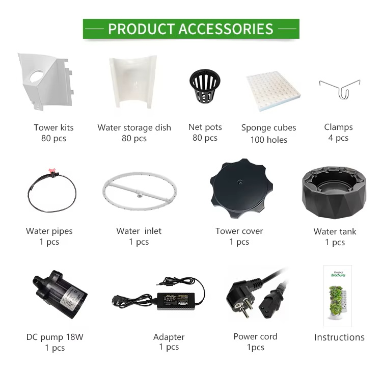 KIT HIDROPONICO COMPLETO VERTICAL 8 NIVELES