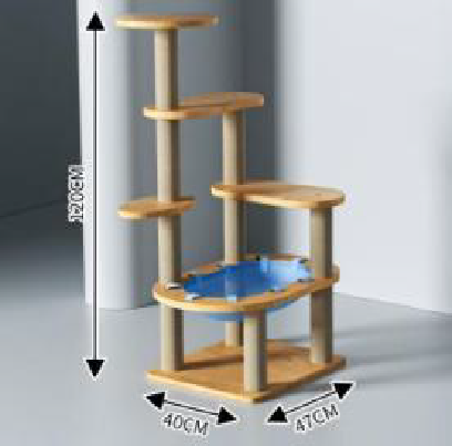 RASCADOR PARA GATOS CON GIMNASIO MULTINIVEL #4