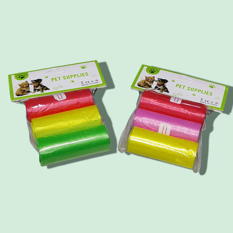 ROLLOS DE BOLSAS PARA HECES 3 UNIDADES