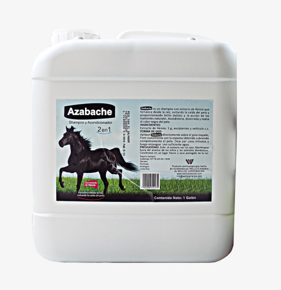 SHAMPOO PARA CABALLOS CON ACONDICIONADOR AZABACHE GALON