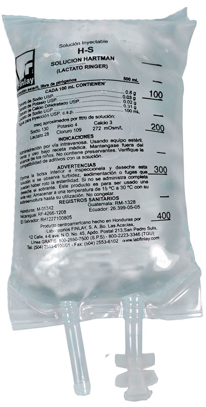 SUERO HARTMANN LACTATO DE RINGER LITRO