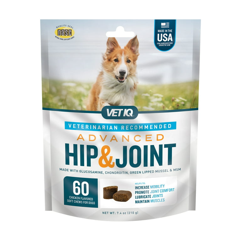 VET IQ HIP AND JOINT ADVANCE-60 TABLETAS 