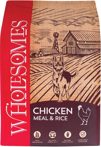CONCENTRADO PARA PERRO WHOLESOMES CHICKEN MEAL AND RICE 18.14 KG