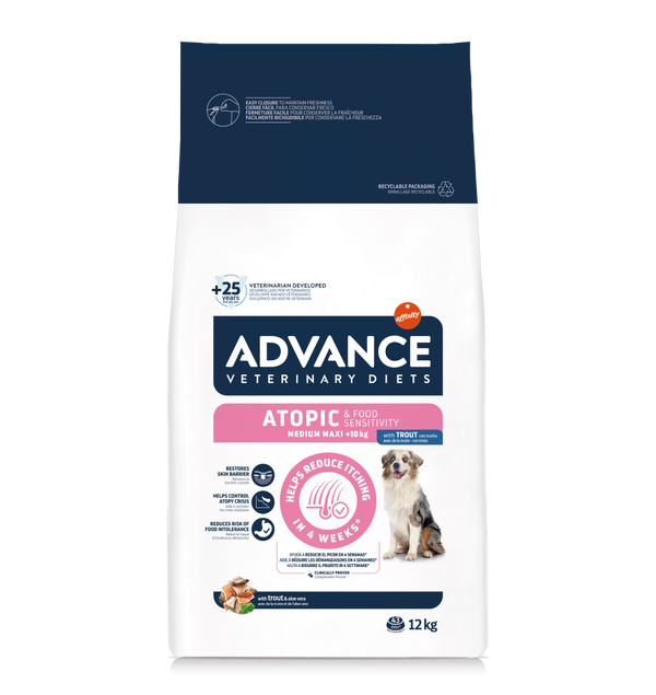 CONCENTRADO PARA PERRO ADVANCE MEDICADO  ATOPIC MEDIUM / MAXI