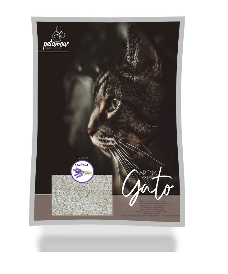 ARENA PARA GATO PETAMOUR LAVANDA
