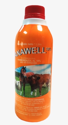 DESPARASITANTE ORAL FENBENDAZOL LIQUIDO PANAWELL 10 %