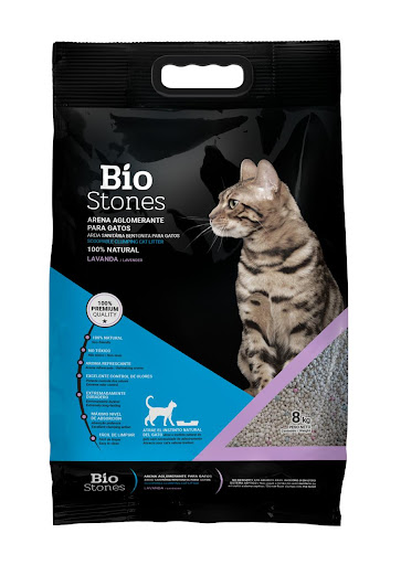 ARENA PARA GATO BIOSTONE LAVANDA 8KG