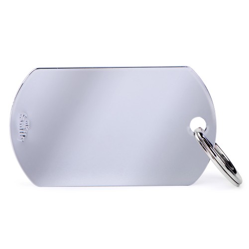 MY FAMILY TAG ALUMINUM MILITARY BIG CHROME