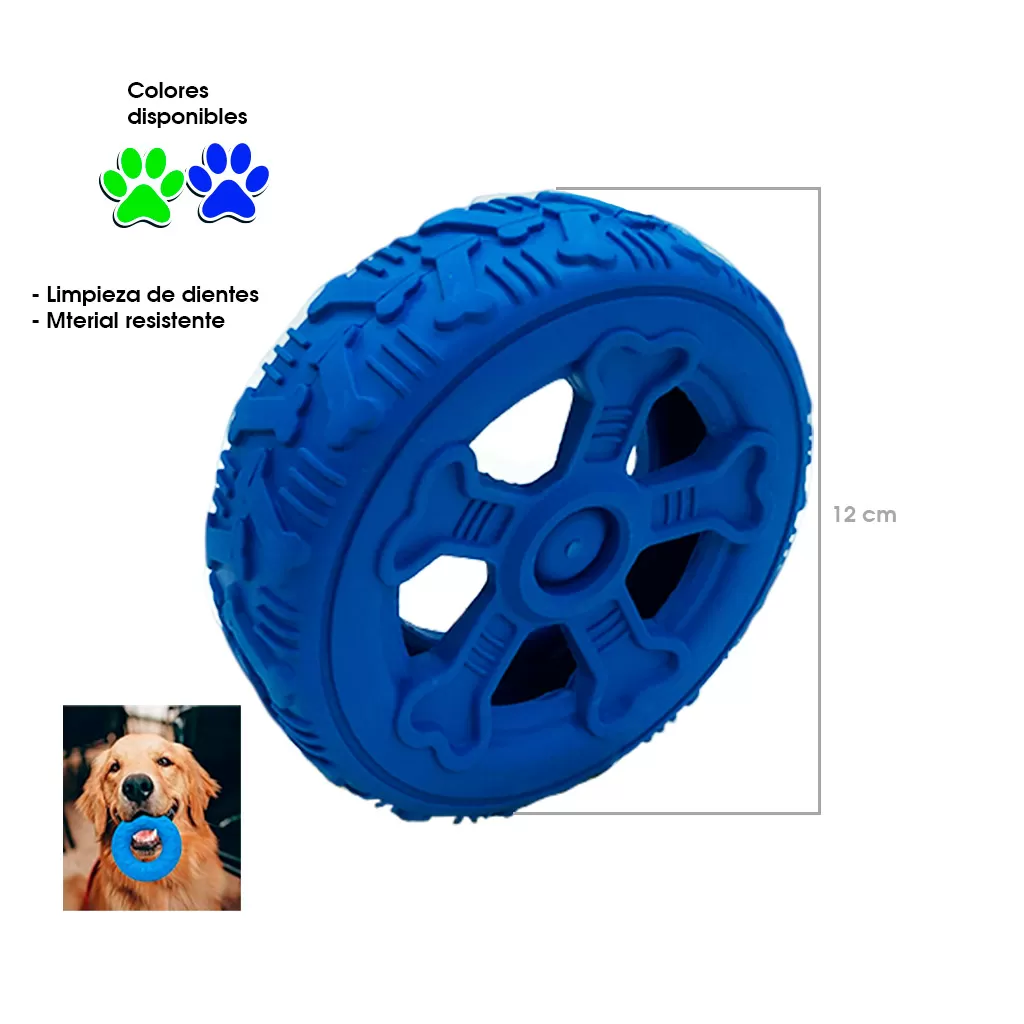 JUGUETE PARA PERRO LLANTA