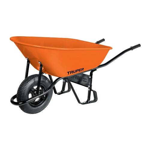 CARRETILLA TRUPER DE 8 FT3 CON LLANTA NEUMATICA BASTIDOR TUBULAR