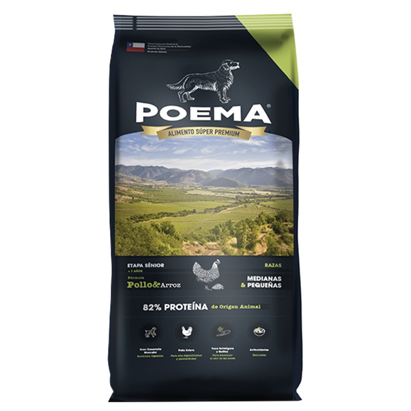 CONCENTRADO PARA PERRO SENIOR POEMA POLLO