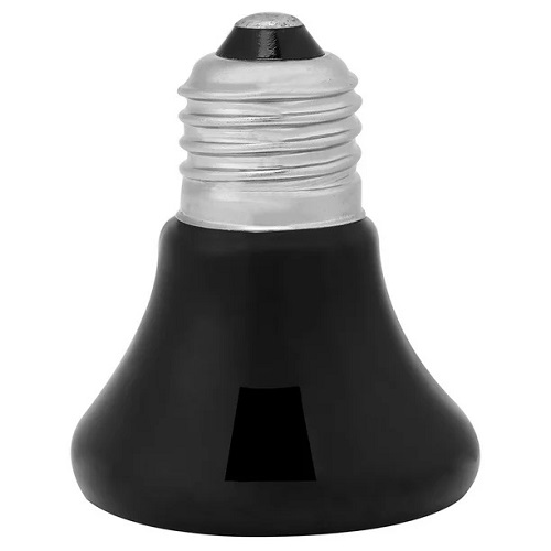 BOMBILLA CALEFACTORA DE CERAMICA 75W 110V COLOR NEGRO