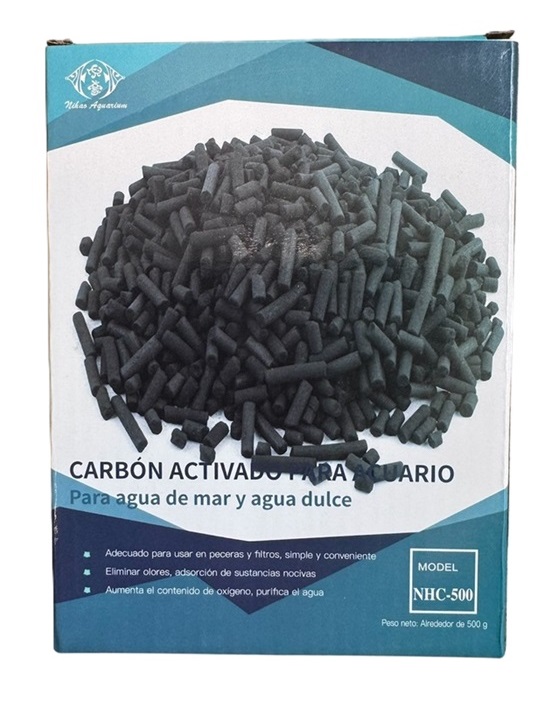 CARBON ACTIVADO PARA ACUARIO-500G