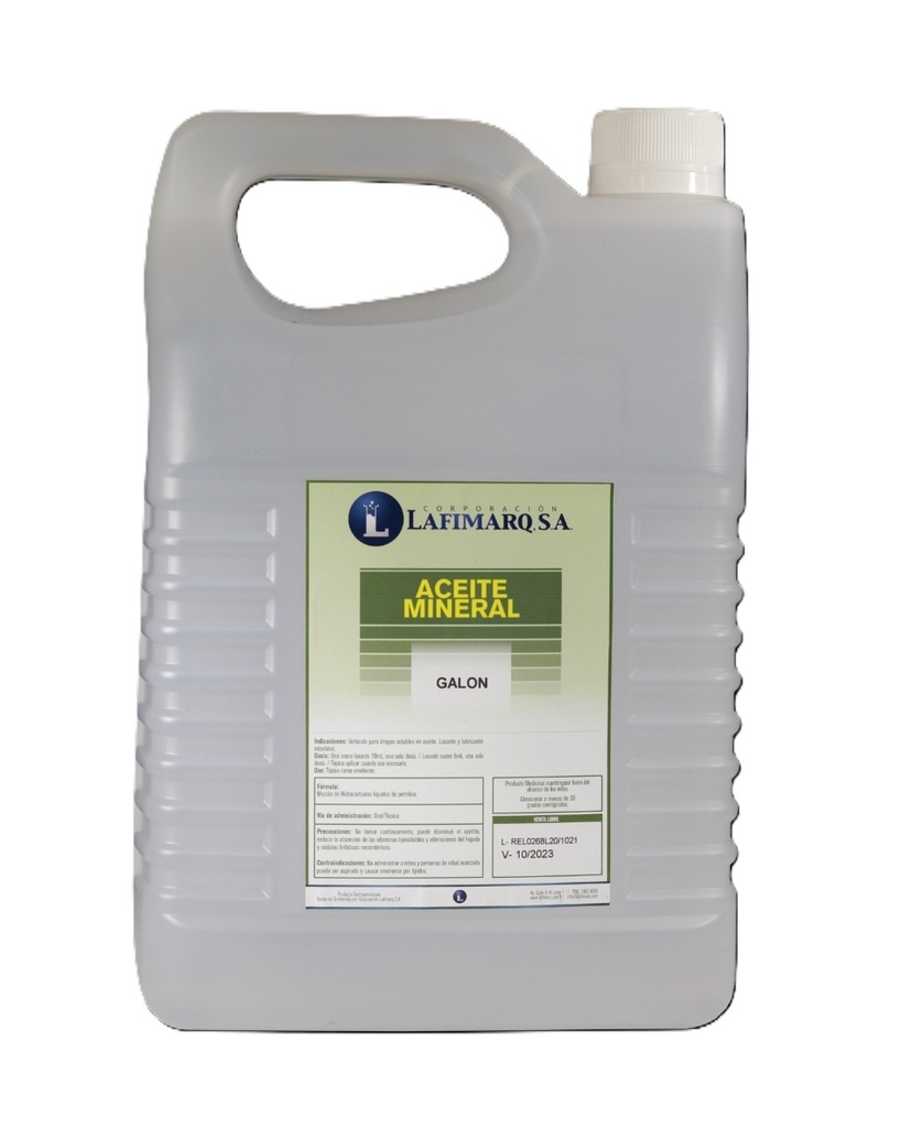 ACEITE MINERAL PARA USO INDUSTRIAL- GALON 