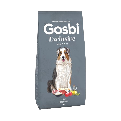 CONCENTRADO PARA PERRO GOSBI EXCLUSIVE DIET LIGHT MEDIUM 3 KG