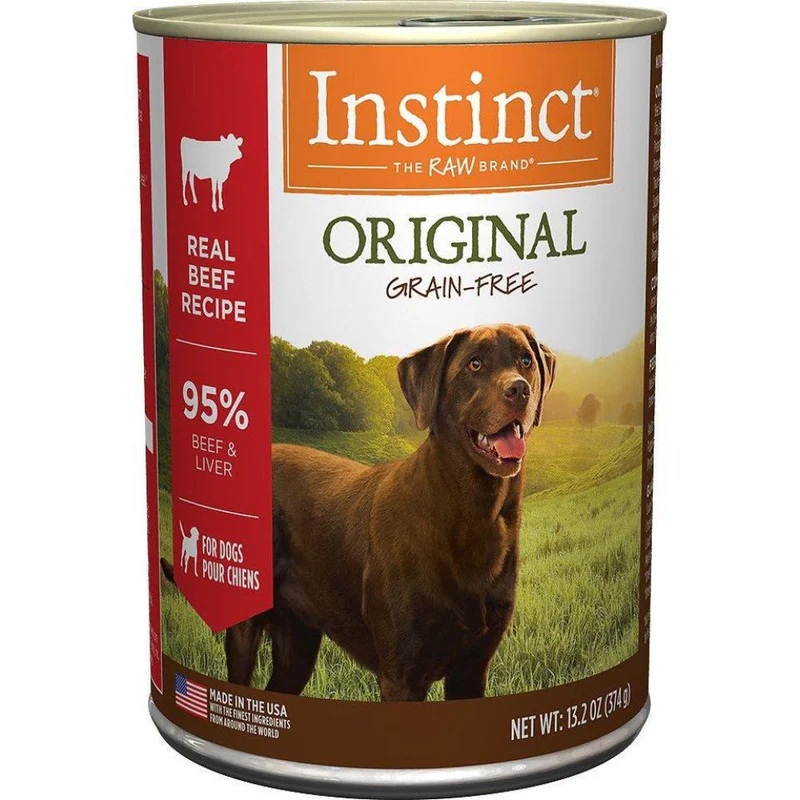 INSTINCT ORIGINAL GRAIN - FREE BEEF CANNED DOG 13.2OZ