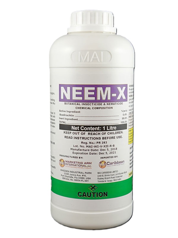 INSECTICIDA BOTANICO NEEM-X x 1 LITRO