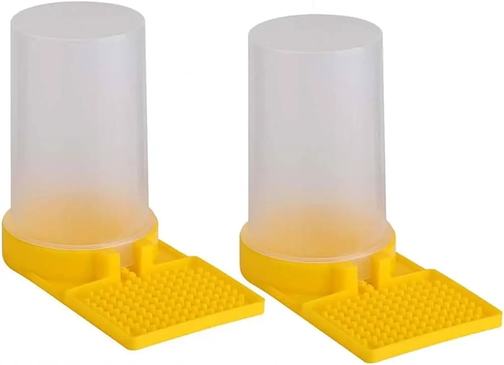 ALIMENTADORA DE ABEJA TOLVA BASE AMARILLA
