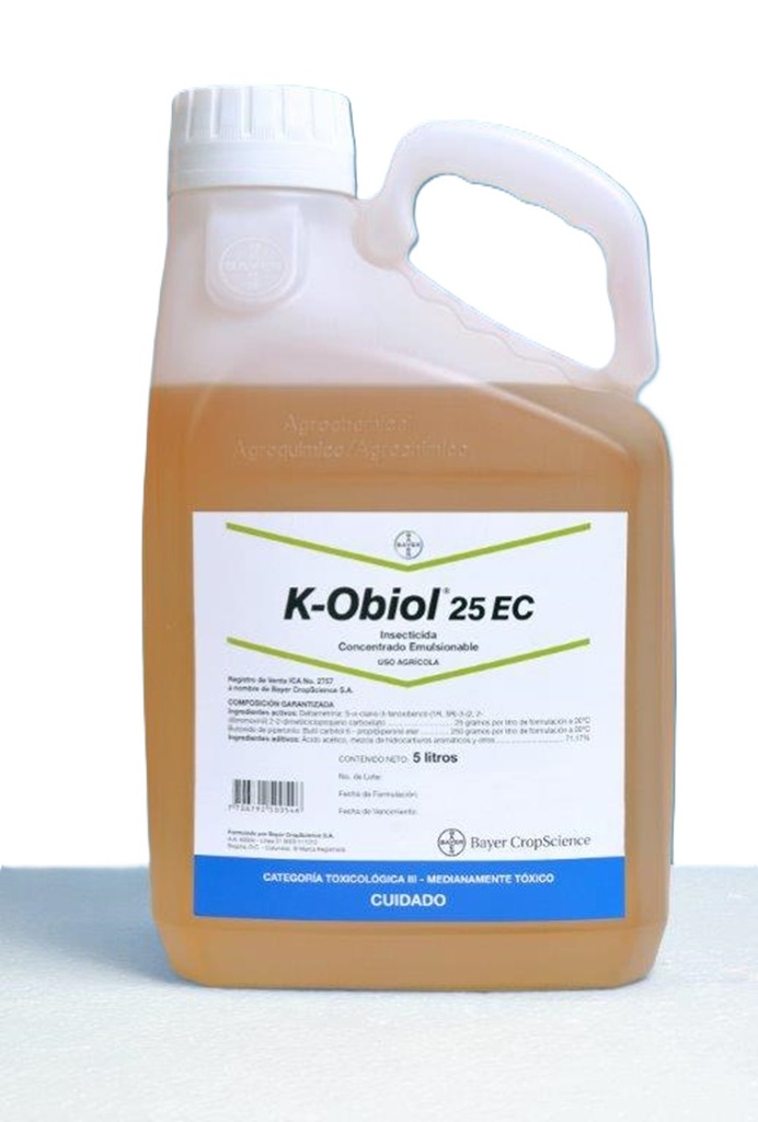 INSECTICIDA K-OBIOL 25 EC 5 LITROS
