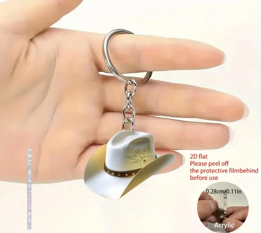 LLAVERO VAQUERO SOMBRERO