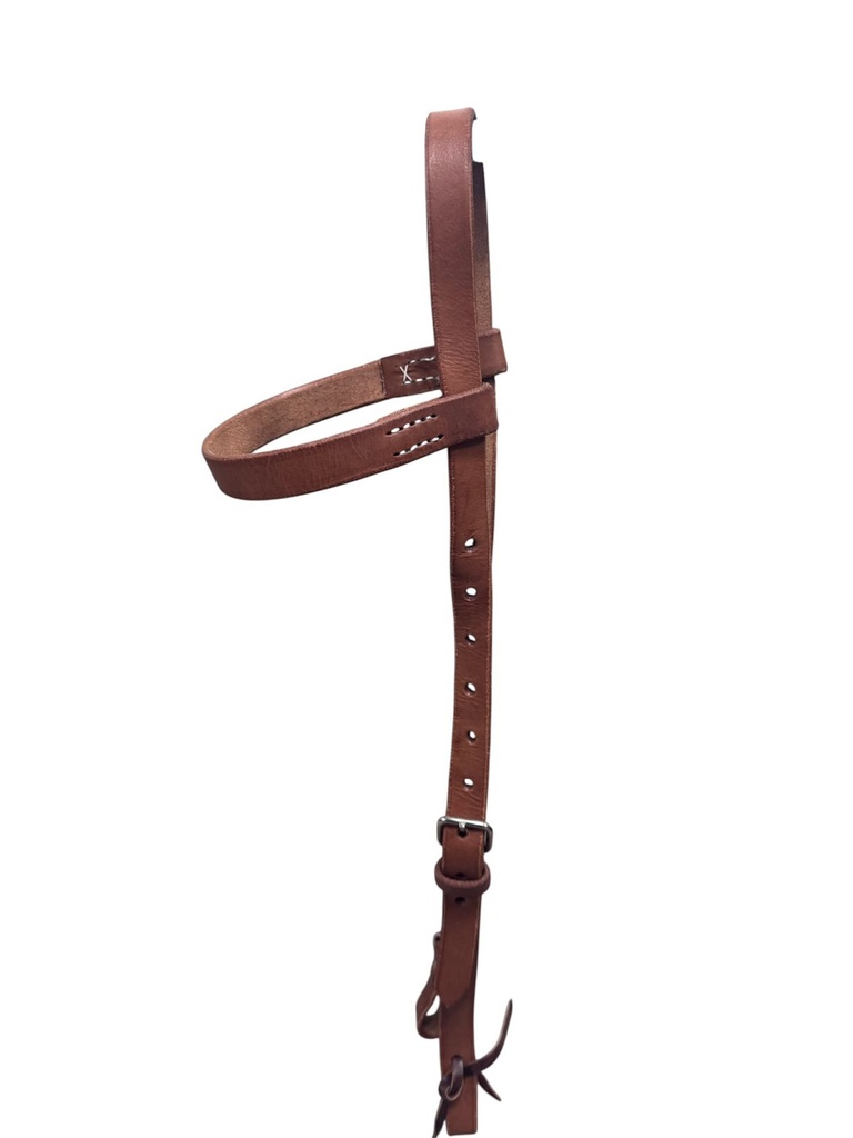 CABEZADA PARA CABALLO CENCILLA DE CUERO CON AMARRADOR