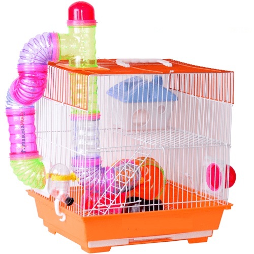 JAULA PARA HAMSTER DE TUBO 
