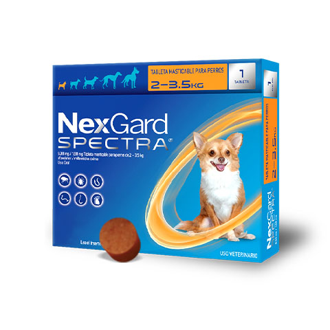 TABLETA MASTICABLE ANTIPULGAS NEXGARD SPECTRA PARA PERRO TRI PACK (3)