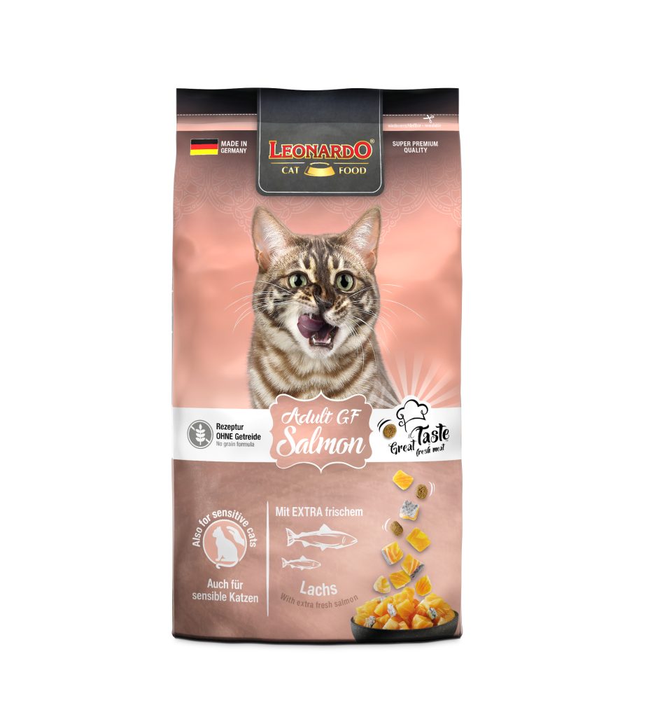 CONCENTRADO PARA GATO ADULTO  LEONARDO GRAIN FREE SALMON 