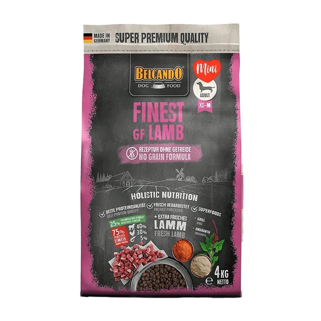 CONCENTRADO PARA PERRO BELCANDO FINEST GRAIN FREE LAMB 