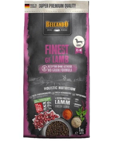 CONCENTRADO PARA PERRO BELCANDO FINEST GRAIN FREE LAMB 