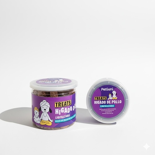 TREATS LIOFILIZADA HIGADO DE POLLO PET GURU 60GR