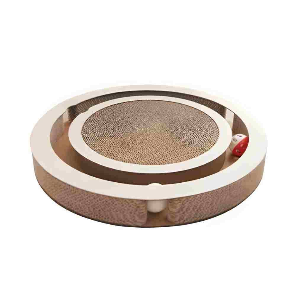 RASCADOR PARA GATO REDONDO CON PELOTAS