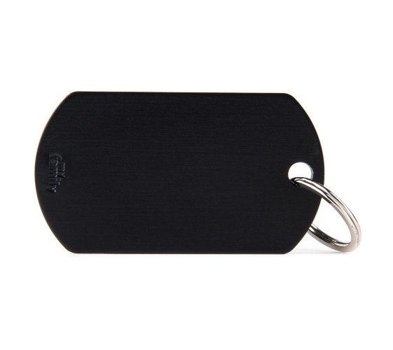 MY FAMILY TAG MILITARY ALUMINUM BLACK 