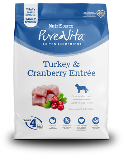 CONCENTRADO PARA PERRO NUTRISOURCE PURE VITA TURKEY AND CRANBERRY