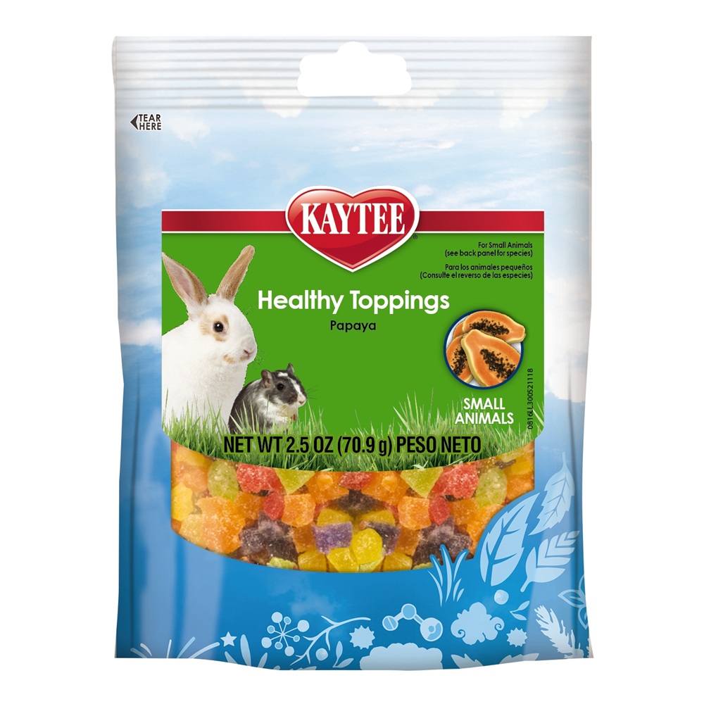 KAYTEE HEALTHY TOPPINGS PAPAYA PARA MASCOTAS PEQUEÑAS x 2.5 OZ 