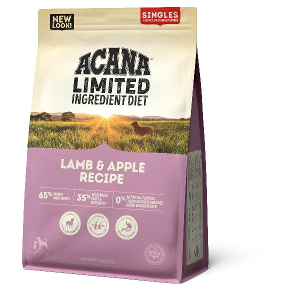 CONCENTRADO PARA PERRO ACANA LIMITED LAMB AND APPLE