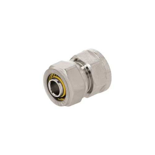ACOPLE CONECTOR ROSCA HEMBRA TUBERIA SEMIFLEXIBLE MULTICAPA PE-AL-PE 3/8 A 1/2