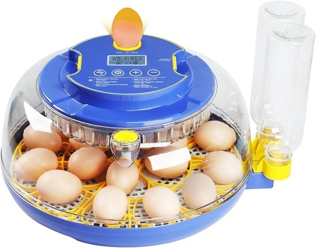 INCUBADORA DE HUEVOS AUTOMATICA DE 18 HUEVOS CON VOLTEO AUTOMATICO 