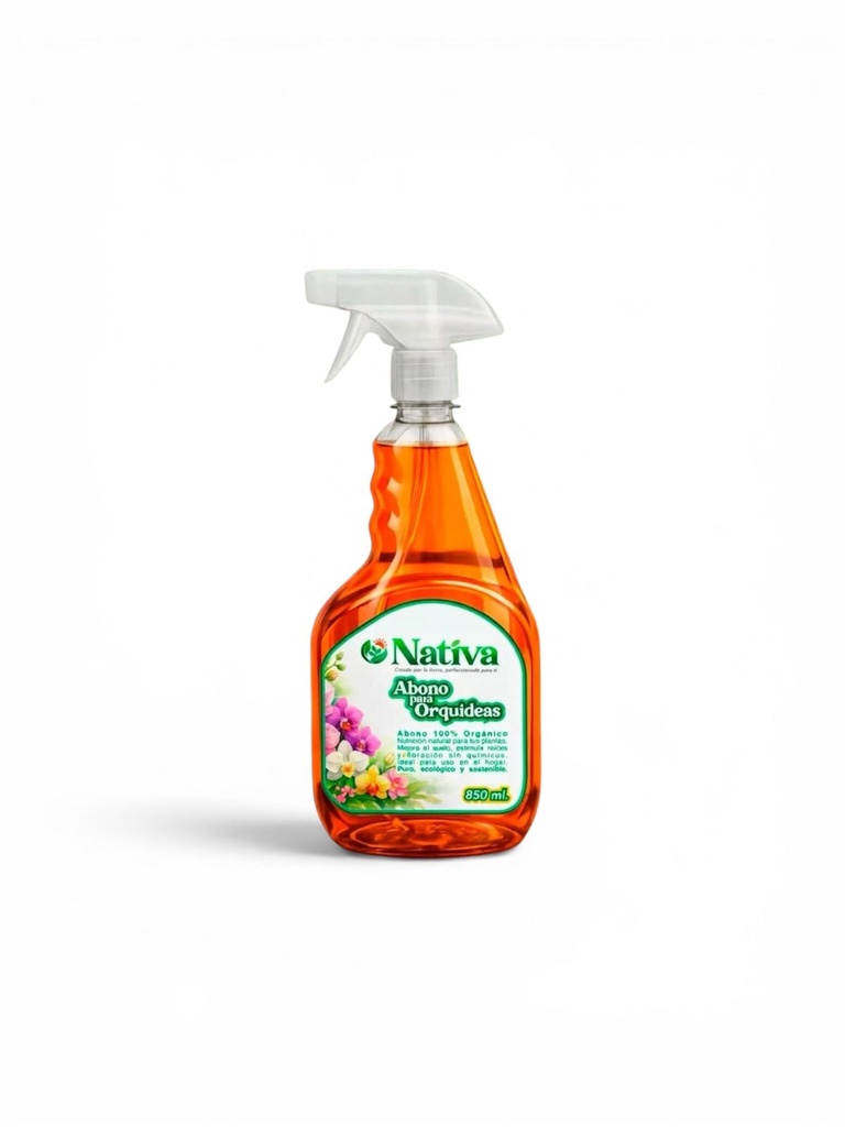 FERTILIZANTE FOLIAR ORGANICO NATIVA PARA ORQUIDEAS 850 ML