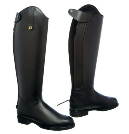 BOTA LEXHIS ARIANA SINTETICA CON ELASTICO Y CREMALLERA (PAR) NEGRO PARA MUJER