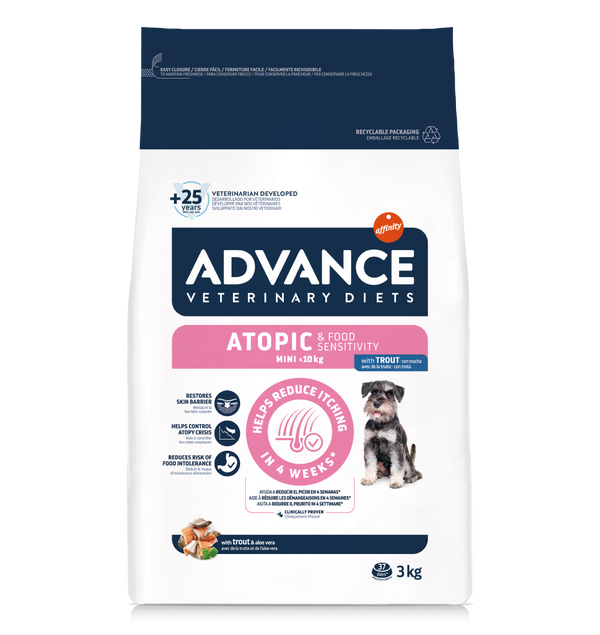 CONCENTRADO PARA PERRO ADVANCE MEDICADO  ATOPIC SMALL 1.5 KG