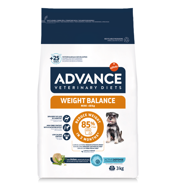 CONCENTRADO PARA PERRO ADVANCE MEDICADO WEIGHT BALANCE MINI 1.5 KG