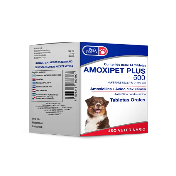AMOXIPET PLUS 500 MG-1 TABLETA 