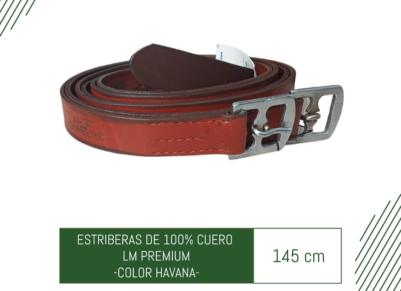 ESTRIBERA DE CUERO PREMIUM PAR